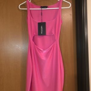 Hot pink Bodycon Cutout Dress